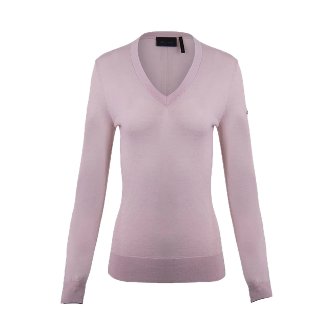 Картинка Пуловер женский KJUS Shine V-Neck Blush Pink от магазина Гольф Маркет - магазин товаров для гольфа