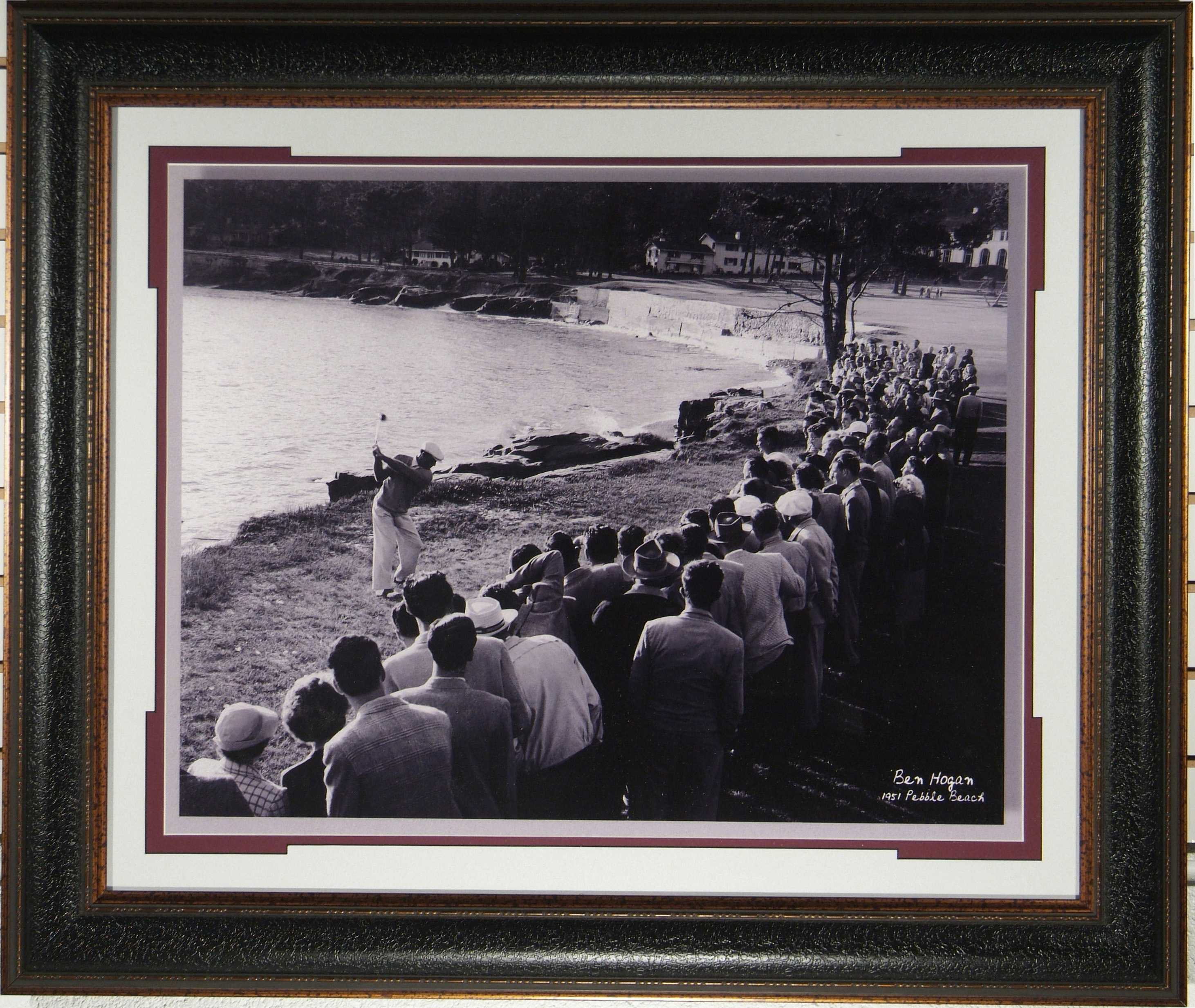 Фото в раме Ben Hogan 1951 Pebble Beach Oversized 41x35