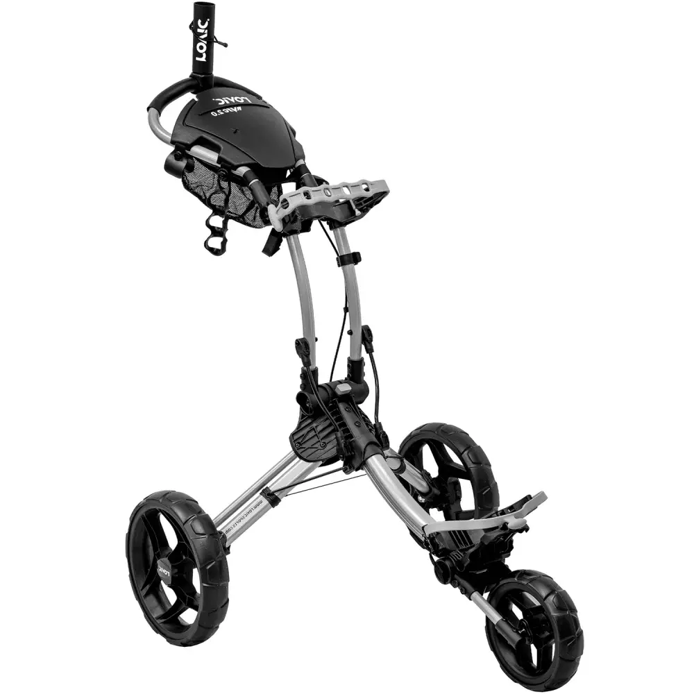Картинка Тележка Rovic RV1C 2.0 Silver/Black от магазина Гольф Маркет - магазин товаров для гольфа