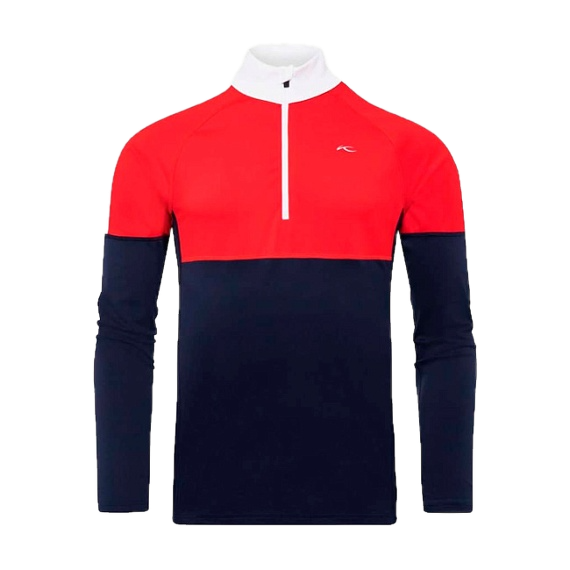 Картинка Пуловер KJUS Men Race Midlayer Half-Zip Atlanta-Scarlet от магазина Гольф Маркет - магазин товаров для гольфа
