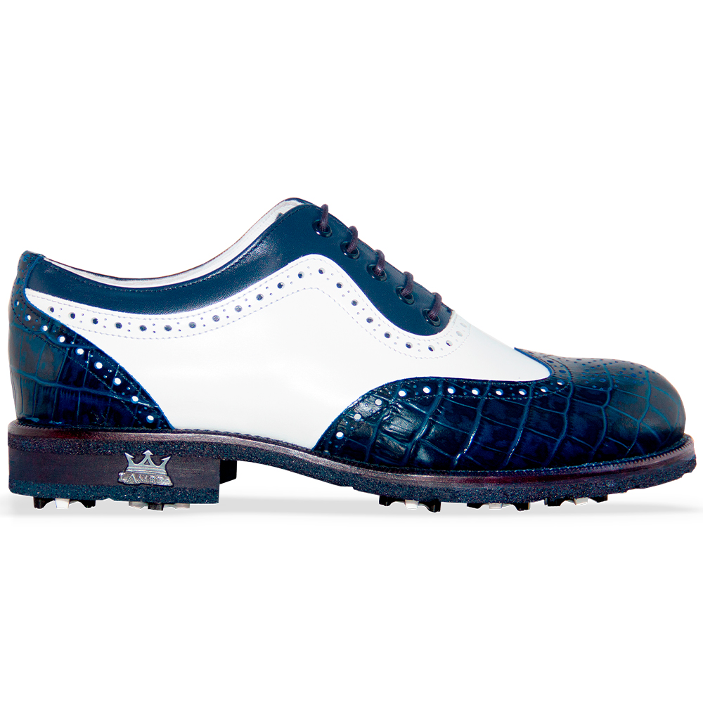 Картинка Ботинки Lambda Tivoli White/Blue от магазина Гольф Маркет - магазин товаров для гольфа