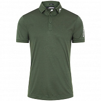 Картинка Поло JL Tour Tech Slim Fit Thyme Green Melange от магазина Гольф Маркет - магазин товаров для гольфа