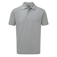 Картинка Поло FJ Stretch Pique Solid  RK Collar Heather Grey от магазина Гольф Маркет - магазин товаров для гольфа