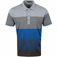 Картинка Поло G/Fore Jersey Stripe Light Heather Grey от магазина Гольф Маркет - магазин товаров для гольфа