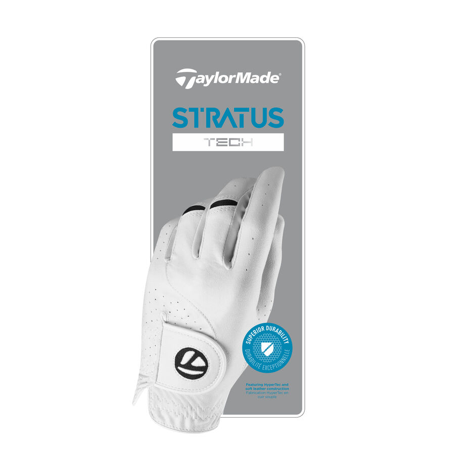Картинка Перчатка мужская TaylorMade Stratus Tech White MLH от магазина Гольф Маркет - магазин товаров для гольфа