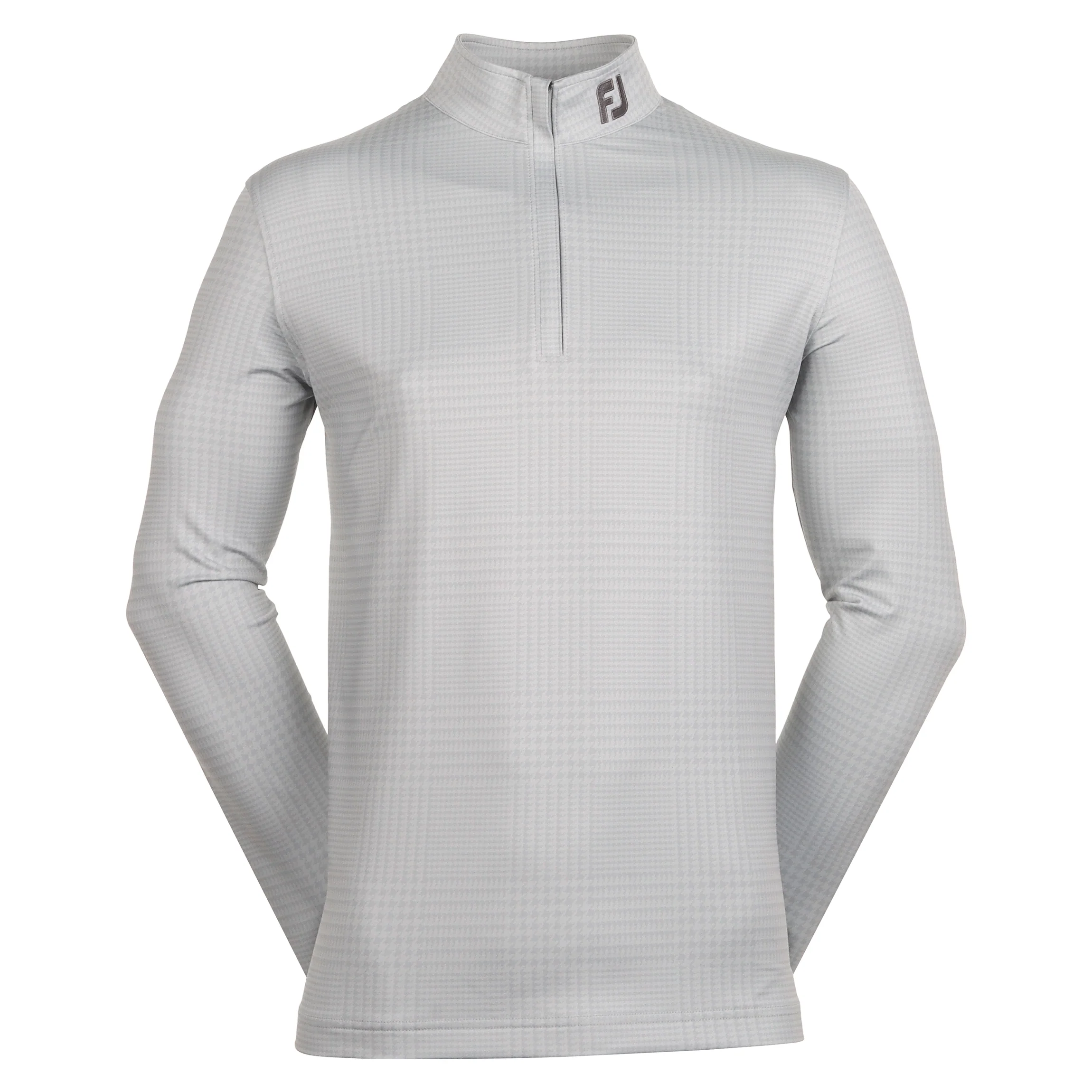 Картинка Пуловер FJ Arcadia Glen Plaid Print Grey Cliff от магазина Гольф Маркет - магазин товаров для гольфа