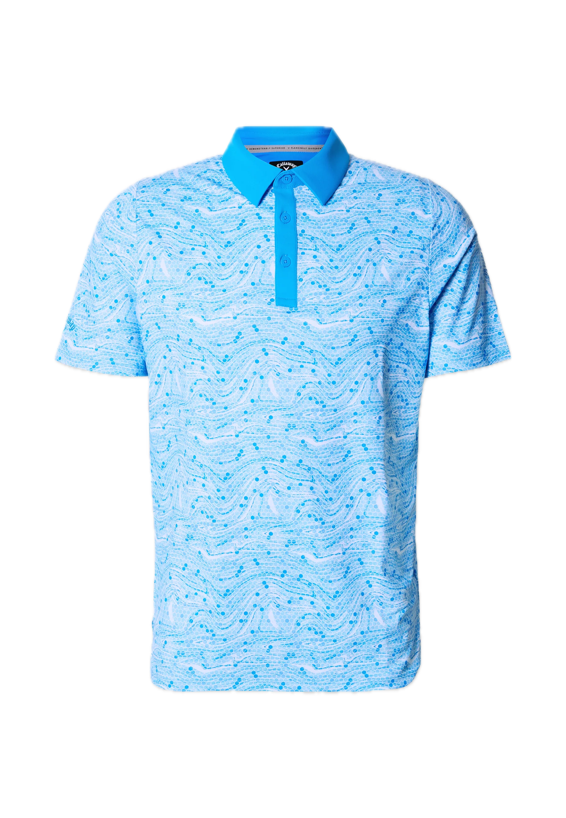 Картинка Поло Callaway Hex Marble Brilliant Blue от магазина Гольф Маркет - магазин товаров для гольфа