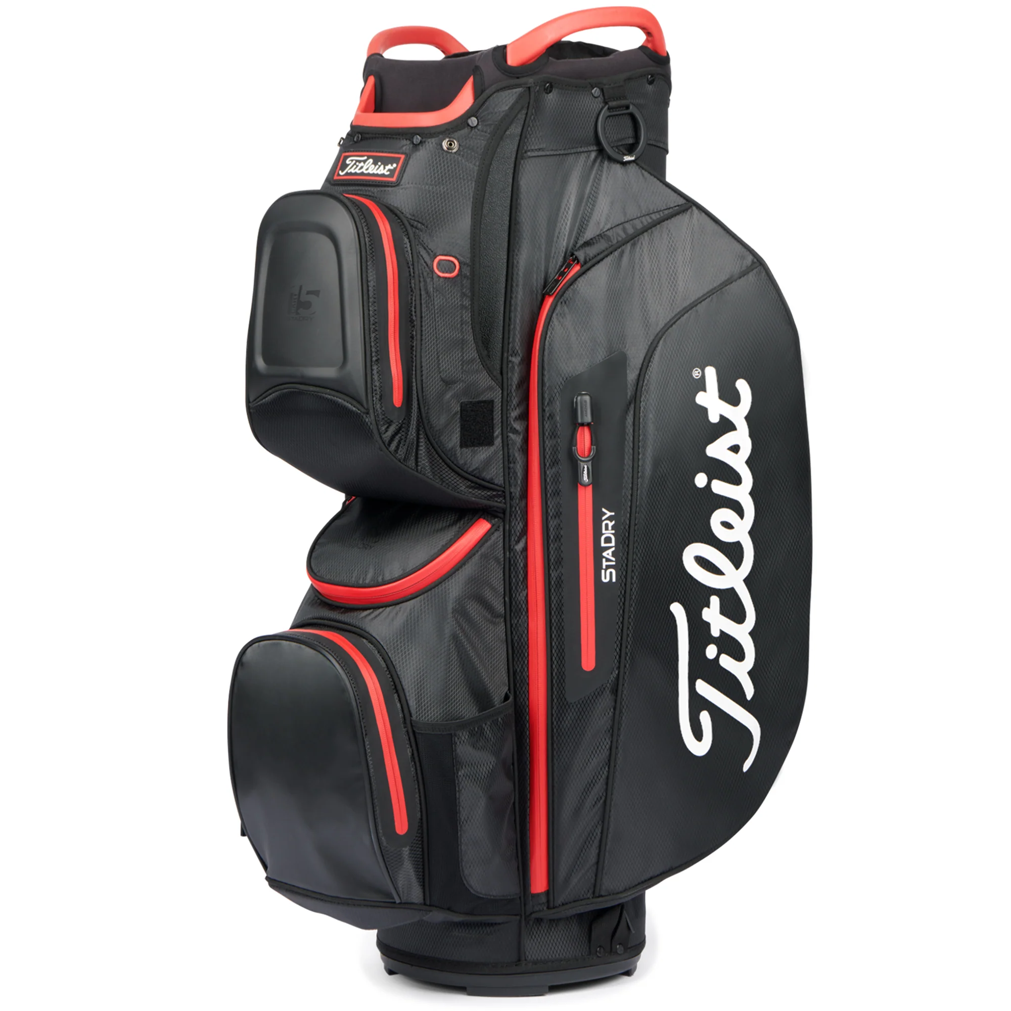 Картинка Бэг Titleist Cart 15 StaDry Black/Black/Red от магазина Гольф Маркет - магазин товаров для гольфа