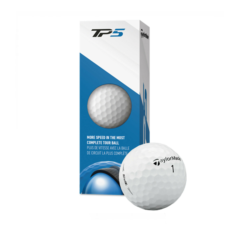 Картинка Мячи TaylorMade TP5 (Белые) от магазина Гольф Маркет - магазин товаров для гольфа