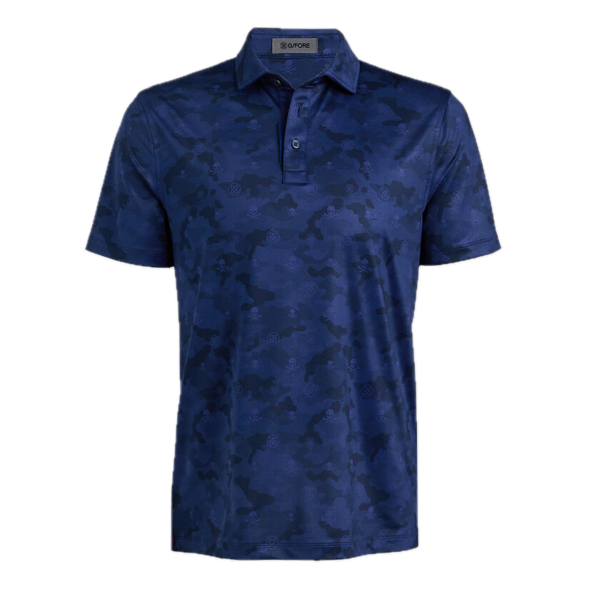 Картинка Поло G/Fore Icon Camo Tech Jersey Twilight от магазина Гольф Маркет - магазин товаров для гольфа