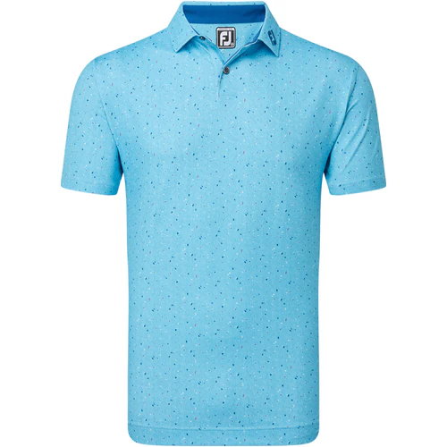 Картинка Поло FJ Tweed Texture SC Blue Sky от магазина Гольф Маркет - магазин товаров для гольфа
