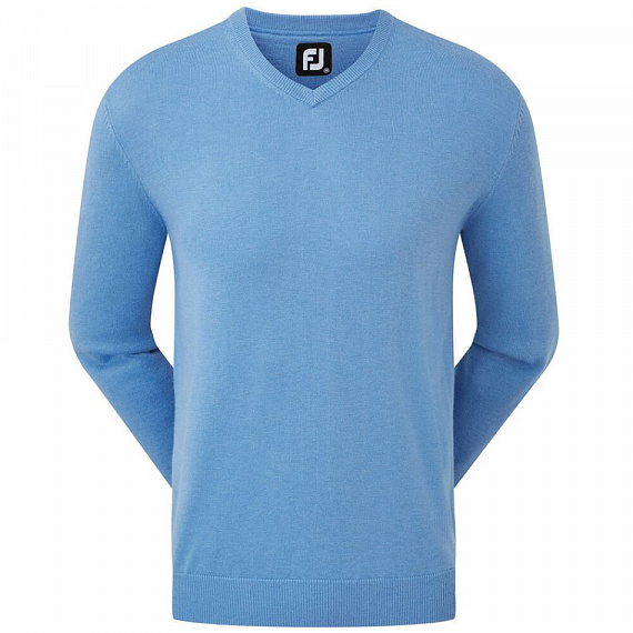 Пуловер FJ Wool Blend V-Neck Light Blue 