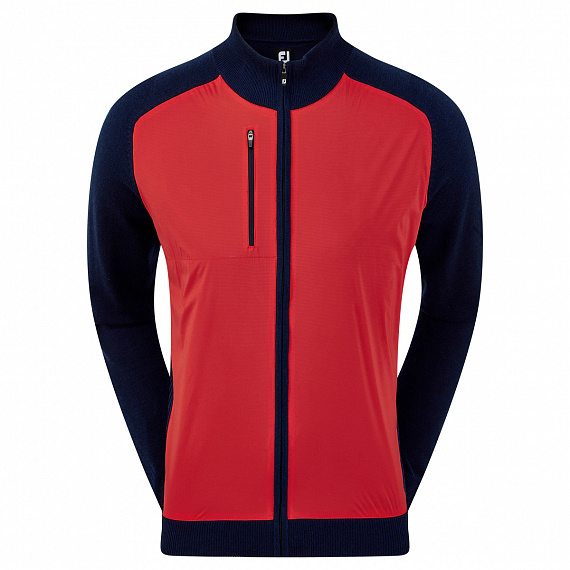 Пуловер FJ Wool Blend Tech Full-Zip Red/Navy